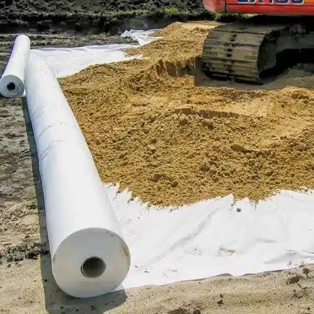 What is filament geotextile used for?