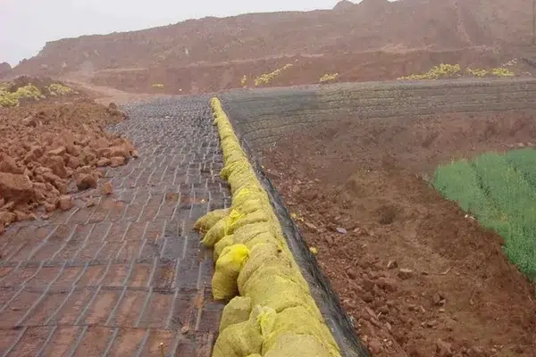 مادة الشبكة الجيولوجية لتخطيط ترتيب وتغطية طبقات جدار الاستنساند