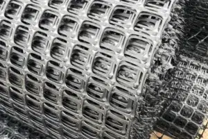 Biaxial Geogrid for geogrid aperture and aggregate interlock
