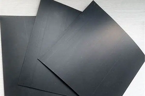 HDPE geomembrane liner prepared for a protection layer review