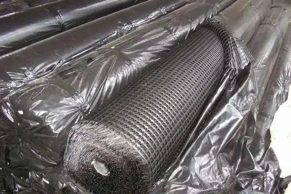 Geogrid roll for tensile-direction review