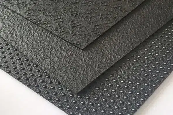 Textured geomembrane for testing and repair review